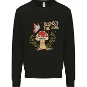 Respect the Soil Frog Climate Change Hippy Kids Sweatshirt Jumper