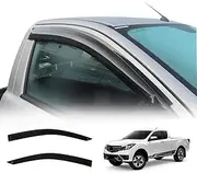 OAD4X4 Weathershields Compatible with Mazda BT-50 Extra Cab 2011-2020, Weather Shields Window Visors Wind Deflectors Sun Rain Guard 2PCS Set