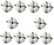 COLLBATH Christmas Tree Accessories 10 Pack Soft Cotton Balls Decorative Ornaments for Tree Banquet Party
