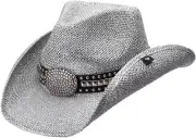 Peter Grimm Women's Gila Drifter – Rhinestone One Size, Metallic Silver