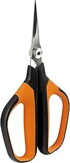 Fiskars SP15 1051602 Universal Garden Shears Length 23.8 cm High-Quality Steel Blades/Plastic Handle Black/Orange Solid