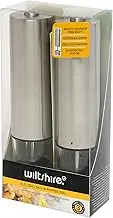 Wiltshire Wiltshire Electric Mill - Set of 2, Black, 17cm Electric S&P, Silver, 48068