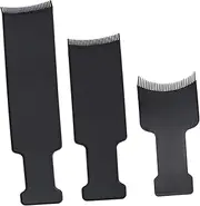 Generic 3pcs Hair Coloring Comb Foil Boards Hairdressing Babylights Hair Combs Hair Dye Brushes Hair Dye Tools Hair for Highlighting Long Hair Thin Foil Board for Hair Stylists Tint Black