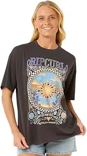 [Rip Curl] Women's Oversized Heritage Fit Short Sleeve Crew T-Shirt