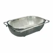 Whitehaus WHNEXC01-SS Over-the-Sink 13-1/2-Inch Extendable Colander/Strainer,...