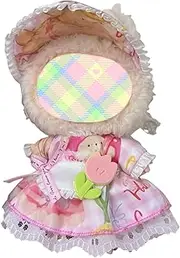 Clothes for Labubu Dolls Accessories, Kawaii Outfit Set Suitable for 17cm La bubu Doll, Stylish Dress Up Doll Clothing Set Replacement Compatible with Labubu (No Doll)