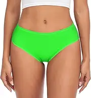 [RPLIFE] Deep Pink Women's Brief Underwear, Womens Underwear Breathable, Comfortable Soft Underwear Women, Lime, Large