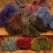 Hareline Strung Guinea Feathers - All Colors