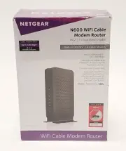 NETGEAR N600 (8x4) WiFi DOCSIS 3.0 Cable Modem Router (C3700) - NEW IN BOX