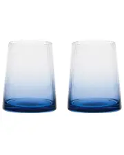 Anton Studio Designs Set of 2 Empire Blue DOF Tumblers