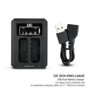 USB Dual Battery Charger fits EN-EL14A for Nikon D5600 D5500 D5300 D3500 D3400