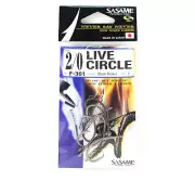 Sasame F-301 Live Circle Bait Hook Size 2/0 (4361)
