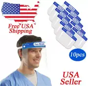 10 PCS Safety Full Face Shield Reusable Washable Protection Cover Face Mask