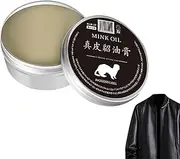 Quzente Leather Conditioner Cream | Mink Oil Leather Care Balm | Natural Ingredients Leather Maintenance Tool for Clothing, Saddles, Shoes, Sofas, Car Interiors, Bags