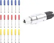 domoi Blade Holder Base With 18Pcs Cutting Blades (30/45/60 Degree) For Silhouette Cameo 1 2 3/Portrait/Curio/Graphtec 6000/5000-60 Plotte