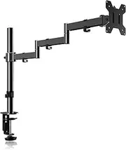 Single Long Monitor Stand, 13 to 32 inch Computer Monitor Desk Mount, Extra Long Adjustable Computer Arm, VESA Stand for 1 Screen, Max VESA 100x100, MD9431