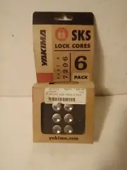 NEW Yakima SKS Lock Cores 6-Pack with Key 7206