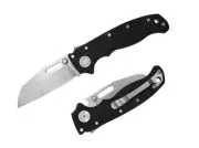DEMKO AD 20.5 Shark-Lock Folding Knife Black G10 AUS10A Sheepsfoot Blade