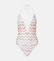 [Missoni] Missoni Zigzag swimsuit UK 8 multicoloured
