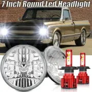 2X 7" Inch Round LED Headlights Hi/Lo Sealed Beam for Ford Mustang F 150 F 100