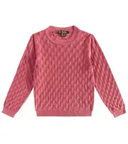 [Loro Piana Kids] Loro Piana Kids Jasmin silk and cotton sweater Y 8 pink