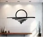 Sunset concept Wall Art Home Decor Black Acrylic 30cm AU