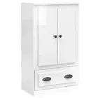 Wooden Highboard High Gloss White Buffet Storage Cupboard Sideboard Rack Cabinet