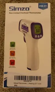 Simzo LCD Portable Digital IR Infrared Thermometer Forehead Fever Non-Contact