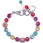 Mariana Pretty Woman Silver Bracelet Fuchsia Yellow Aqua Mix Mosaic 1161 NWT