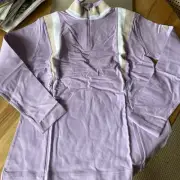 Bogner Long Sleeve Frizzy 1/4 Zip Up Mid-Layer in Purple Sz 14 $250