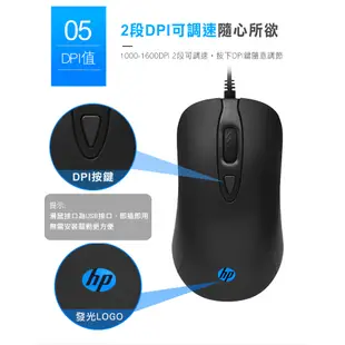【HP】有線鍵鼠組 KM100