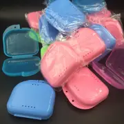 10pcs Dental Retainer Denture Storage Case Box Mouthguard Container Assorted