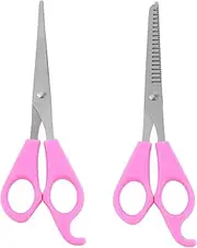 FOMIYES 2Pcs Hairdressing Scissors Durable Haircut Shears for Home Salon Use Professional Hair Trimming Tool with Thinning Straight Scissors Resistant Design