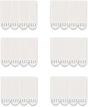 64 Medium Refill Strips, Damage Free Hanging Wall Adhesive Strips for Indoor Wall Hooks, Wall Hanging Strips for Holiday Posters and Decorations,Removable Double Sided Adhesive Strips