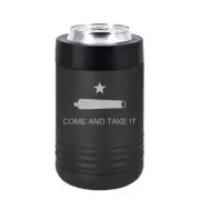 Can Bottle Cooler Insulated Drink Holder Texas Come and Take It Flag