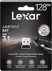 Lexar 128GB Jump Drive S47 USB 3.1, (LJDS47-128ABBK)