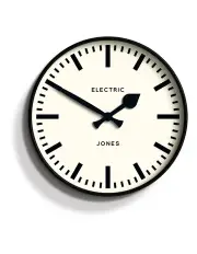 [Newgate] Jones Railway Wall Clock in Black