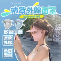 在飛比找蝦皮購物優惠-台灣現貨 臉基尼 防曬口罩 抗UV 防曬面罩 冰絲防曬面罩 