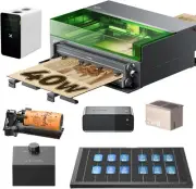 xTool S1 40W Laser Engraver and Cutter Machine, Deluxe Bundle +AP2 Purifier +IR