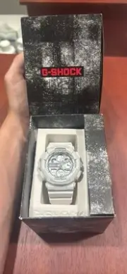 Casio G-Shock GA-2100BM-7A5CR White Rose Gold Analog-Digital Watch w/ Box
