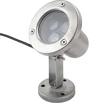 3W Underwater Led Lights, IP68 Waterproof Underwater Pond Spot Light, Submersible Spotlight for Party Swimming Diving Pools Grass Land (Warm White)