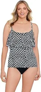 [Penbrooke] 2023 Cruise Shape Solver Women's Mastectomy Spots Single Tier Soft Cup Tankini Top Separate