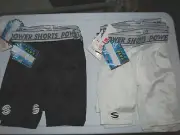 10 Vintage nos Youth Large 22-24 Stromgren Hydro Flex Power Shorts 5 Blk 5 White