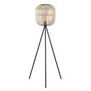 Eglo Bordesley Natural Cane Floor Lamp