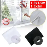 Insect Mesh Window Curtain Wasp Mosquito Bug Netting Cover Kit Fly Screen Net AU