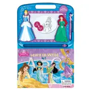 Disney Princess Abc Learning Series Kids Magnetic Drawing Pad w/ Book 3y+