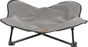 TRIXIE Camping Cot for Dogs, Elevated Dog Bed, Folding Padded Pet Bed, Raised Travel Lounger for Small to Medium Dogs