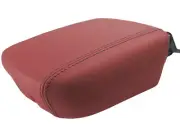 Console Lid Pull Over Cover Leather for Hyundai Equus 2010-2013 Red Black Stitch