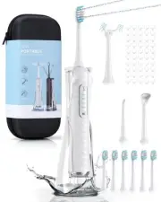 Electric Toothbrush with Water Flosser, 4 in 1 Cordless Toothbrush and Water ...