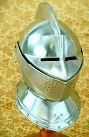 Medieval Close Helmet Soldier Battle Knight Larp Armor Helmet Limited Edition